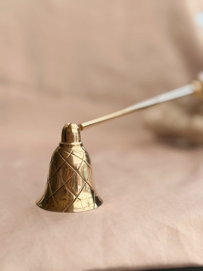 Vintage Brass + Enamel Candle Snuffer