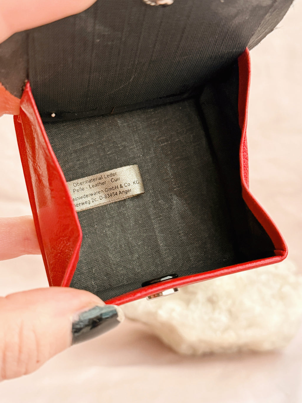 Vintage Leather Sun Folding Coin Purse