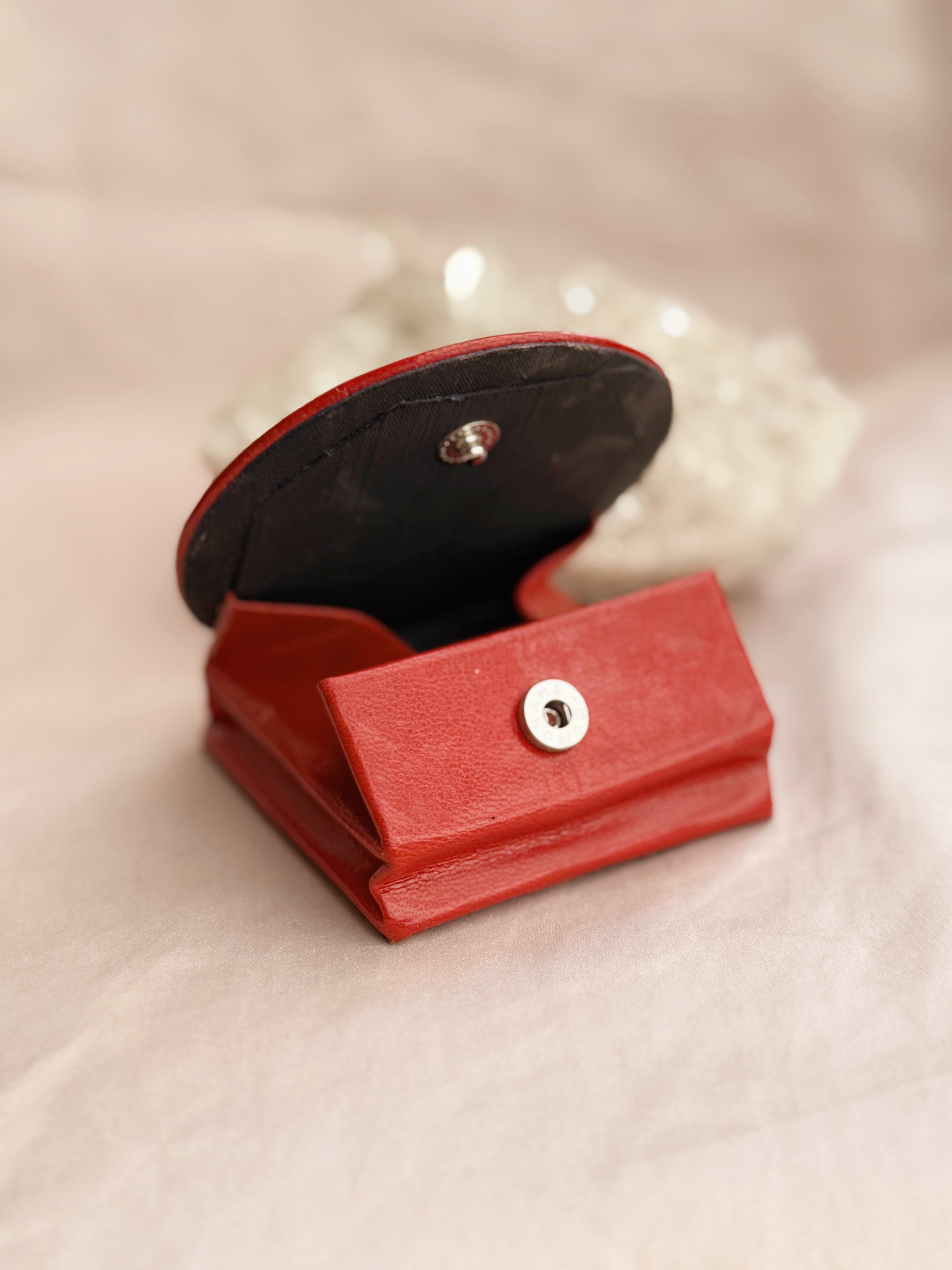 Vintage Leather Sun Folding Coin Purse