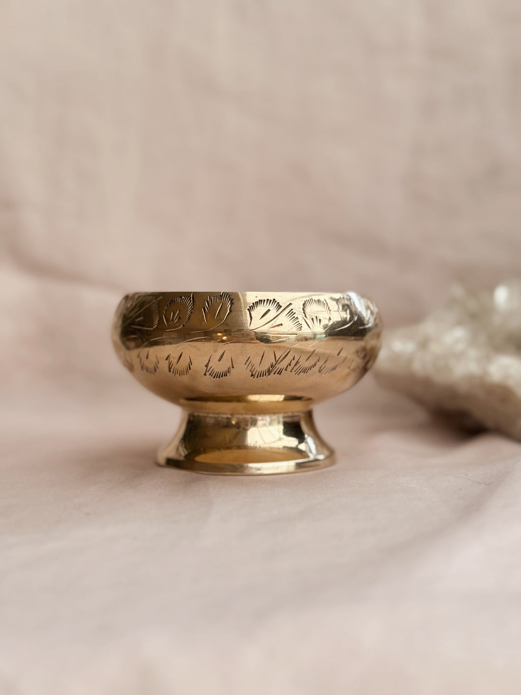 Vintage Brass Trinket Pot