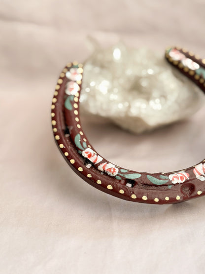Vintage Painted Iron Horseshoe