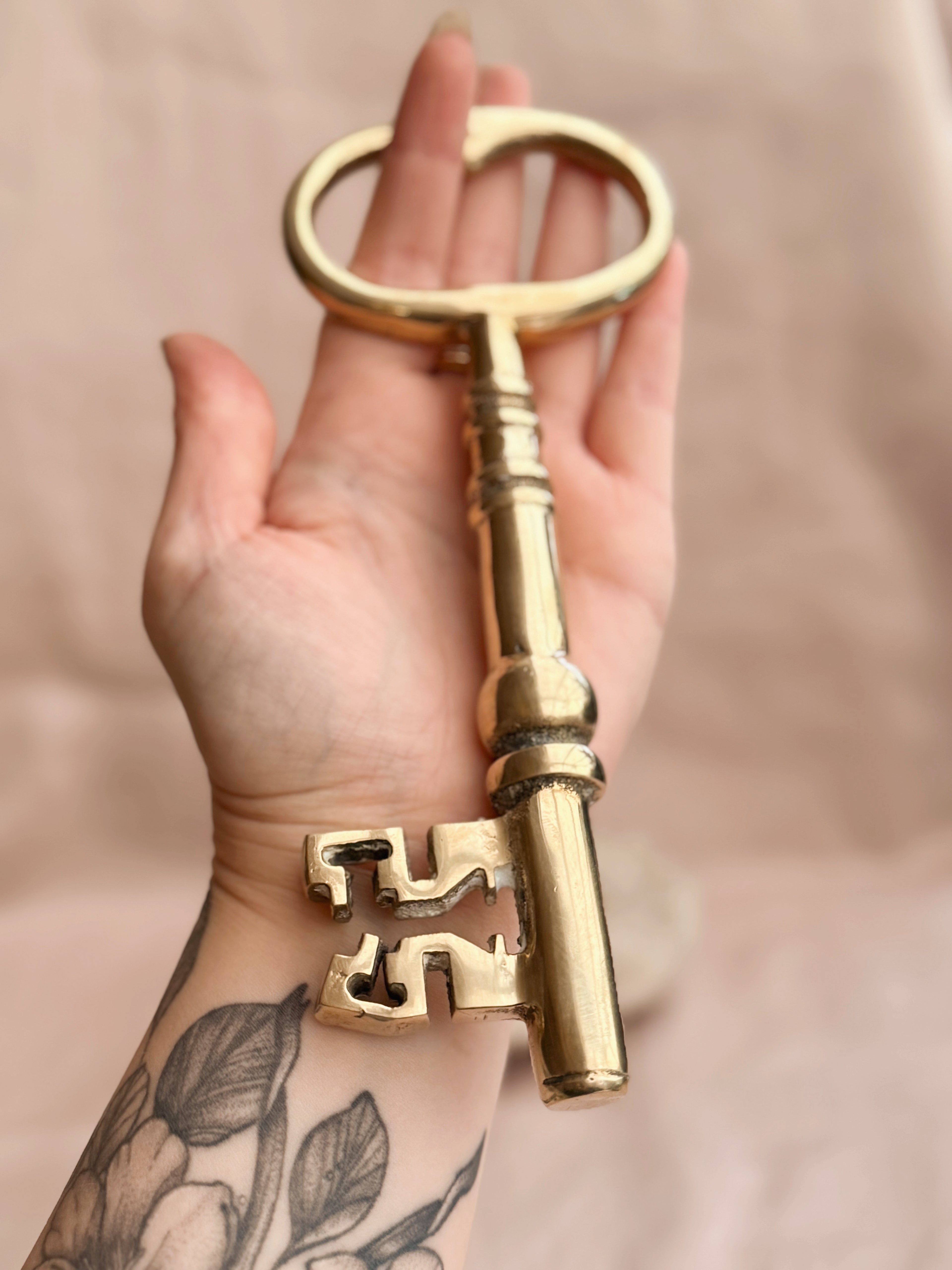 Vintage Large Brass Key