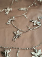 Vintage Silver Shooting Star + Cherub Garland