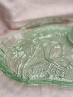 Vintage Green Glass Dressing Table Set (UK ONLY)