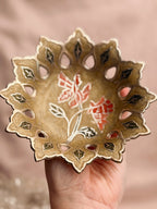 Vintage Brass + Enamel Trinket Bowl