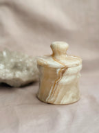 Vintage Onyx Trinket Pot