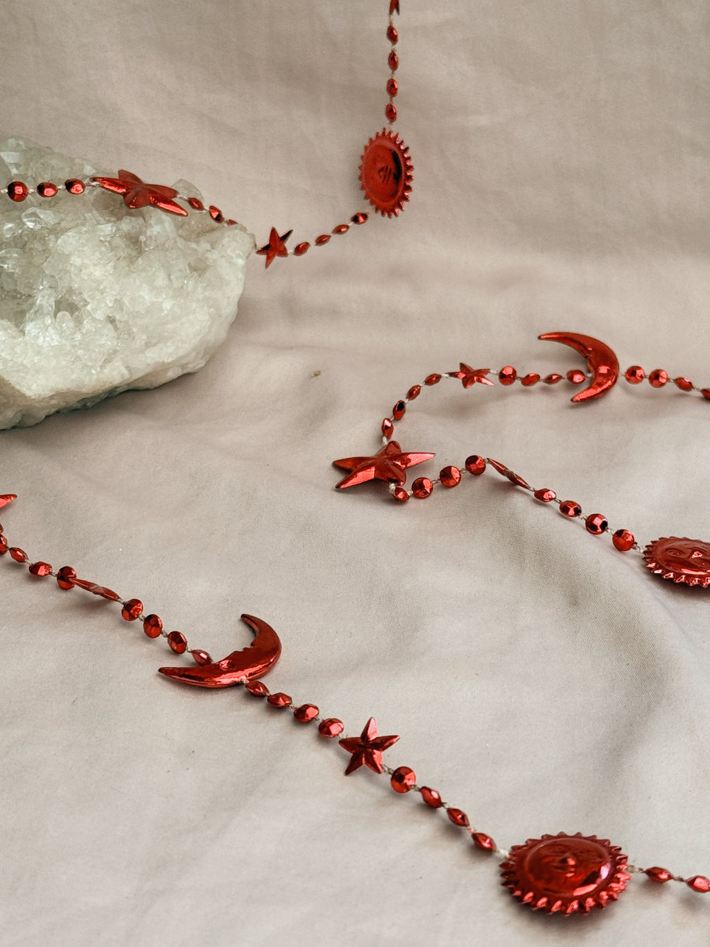 Vintage Red Celestial Garland
