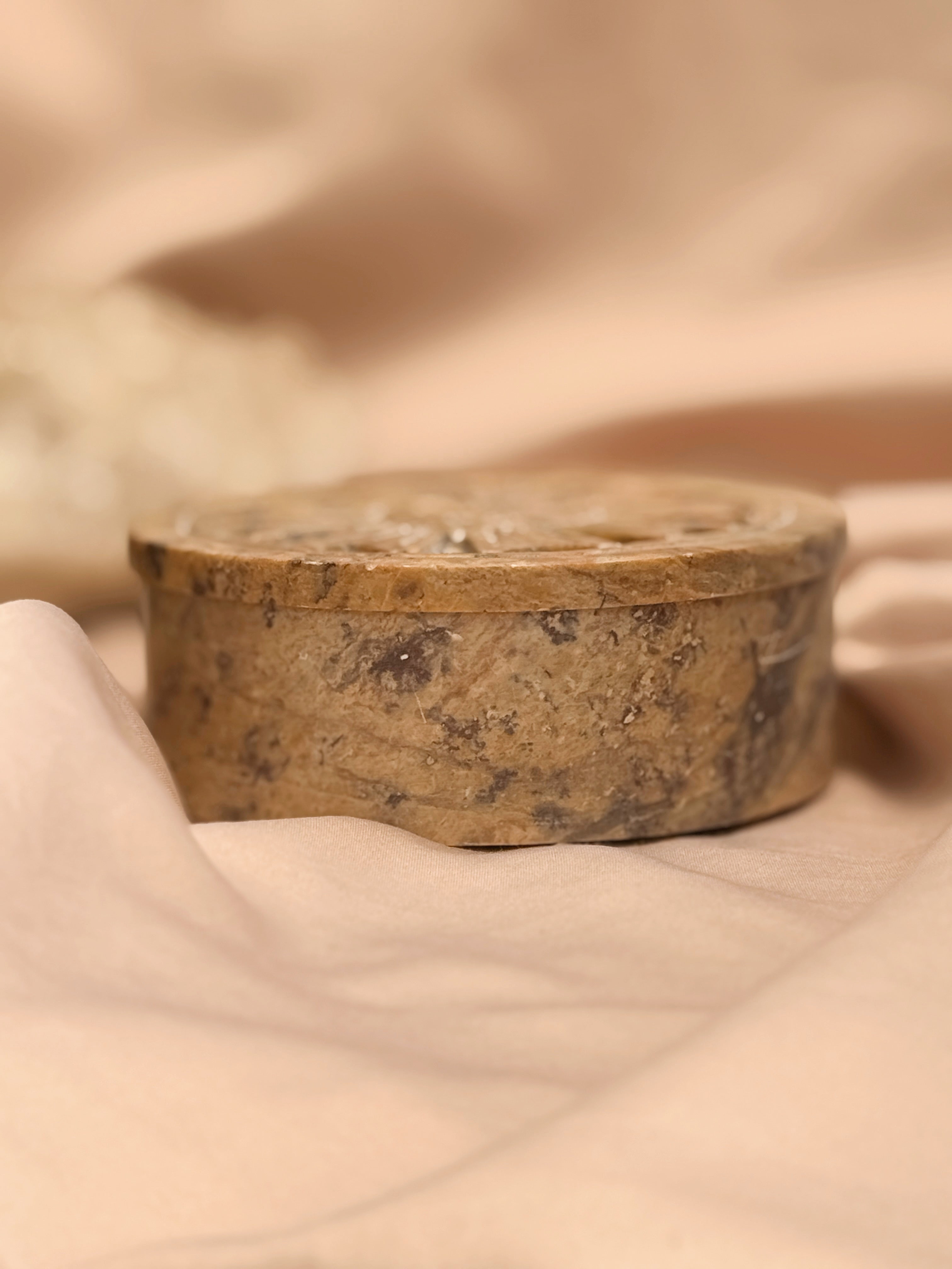 Vintage Sun Trinket Pot