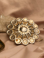 Vintage Brass Sun Belt Buckle
