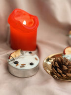 Winter Hearth Protection Spell Candle