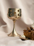 Vintage Brass Star Tealight Candle Holder