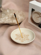 Snowflake Ceramic Incense Dish