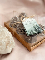 Set of 6 Pinecone Tealight Candles