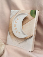 Moonphase Moon Shaped Ceramic Trinket Dish