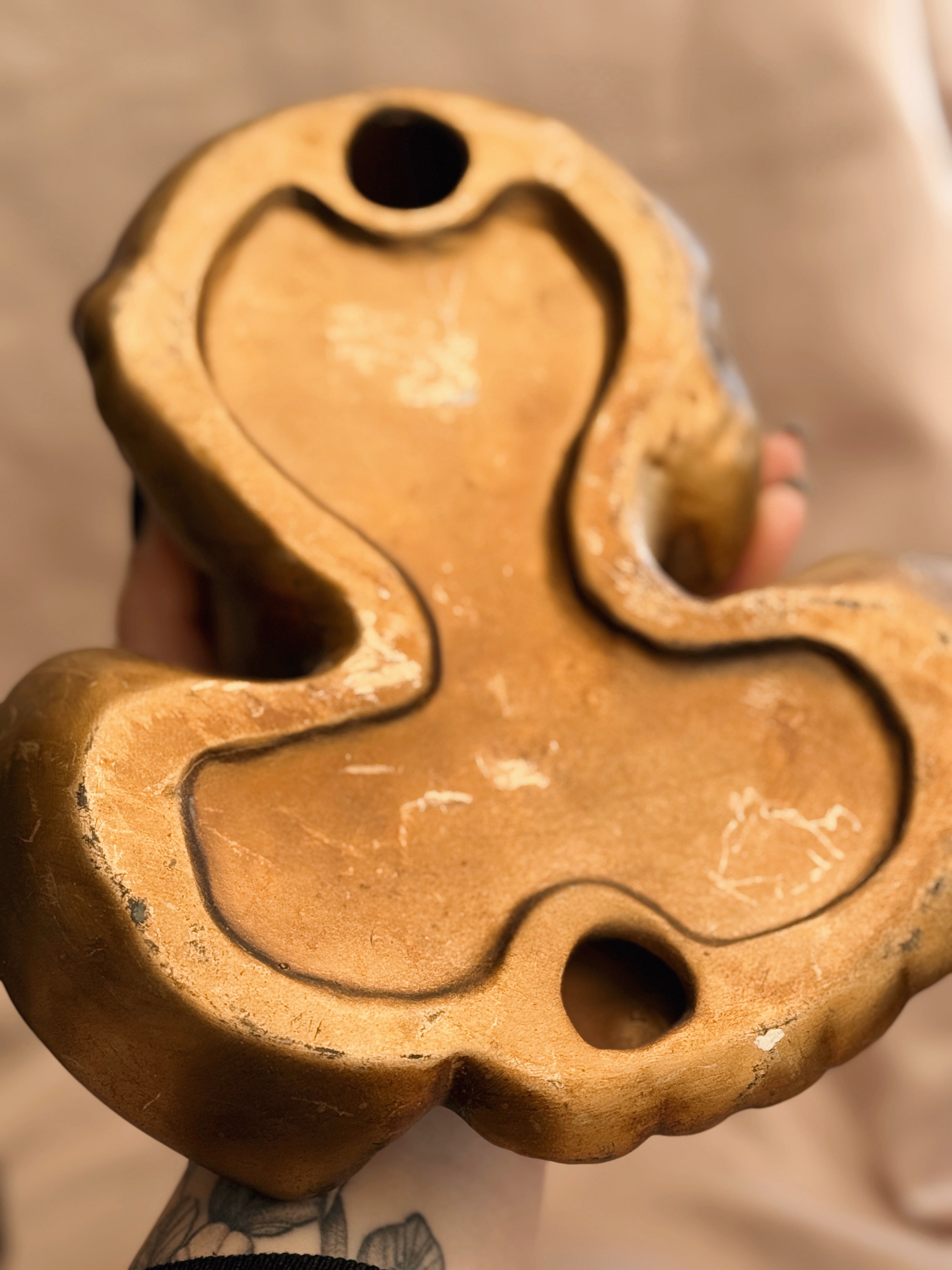 Vintage Plaster Cherub Face + Wings