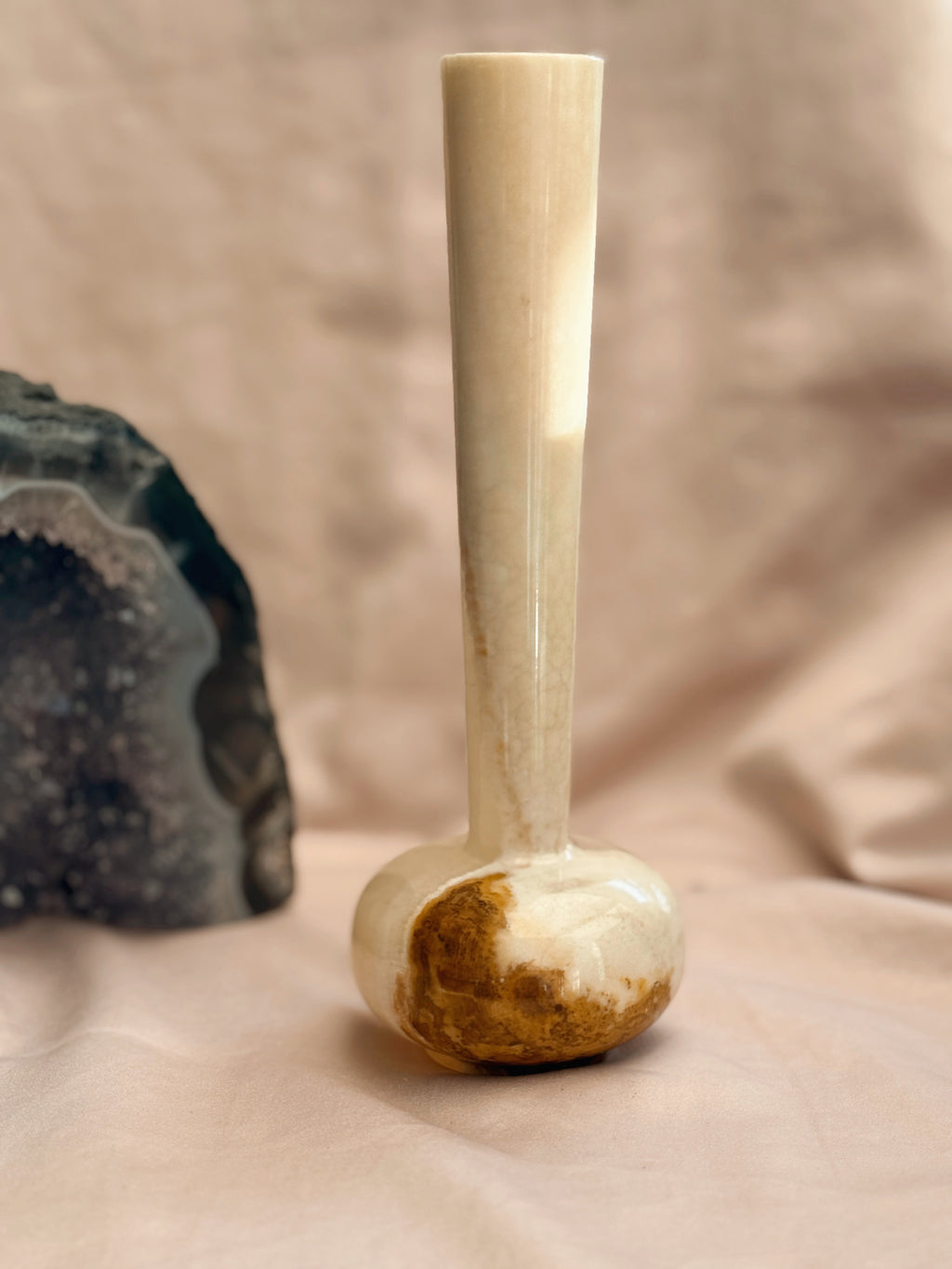 Vintage Onyx Bud Vase