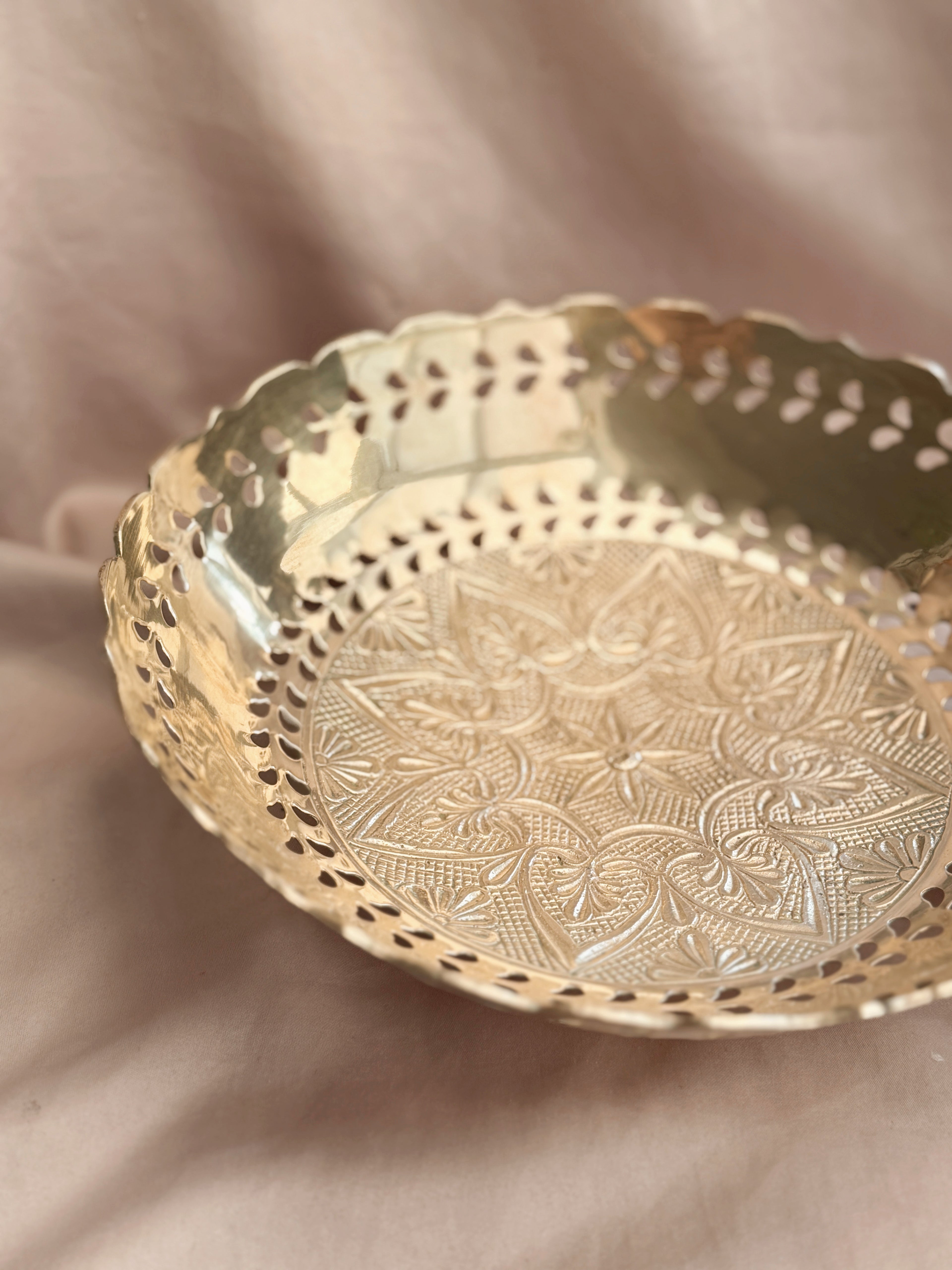 Vintage Large Brass Bowl