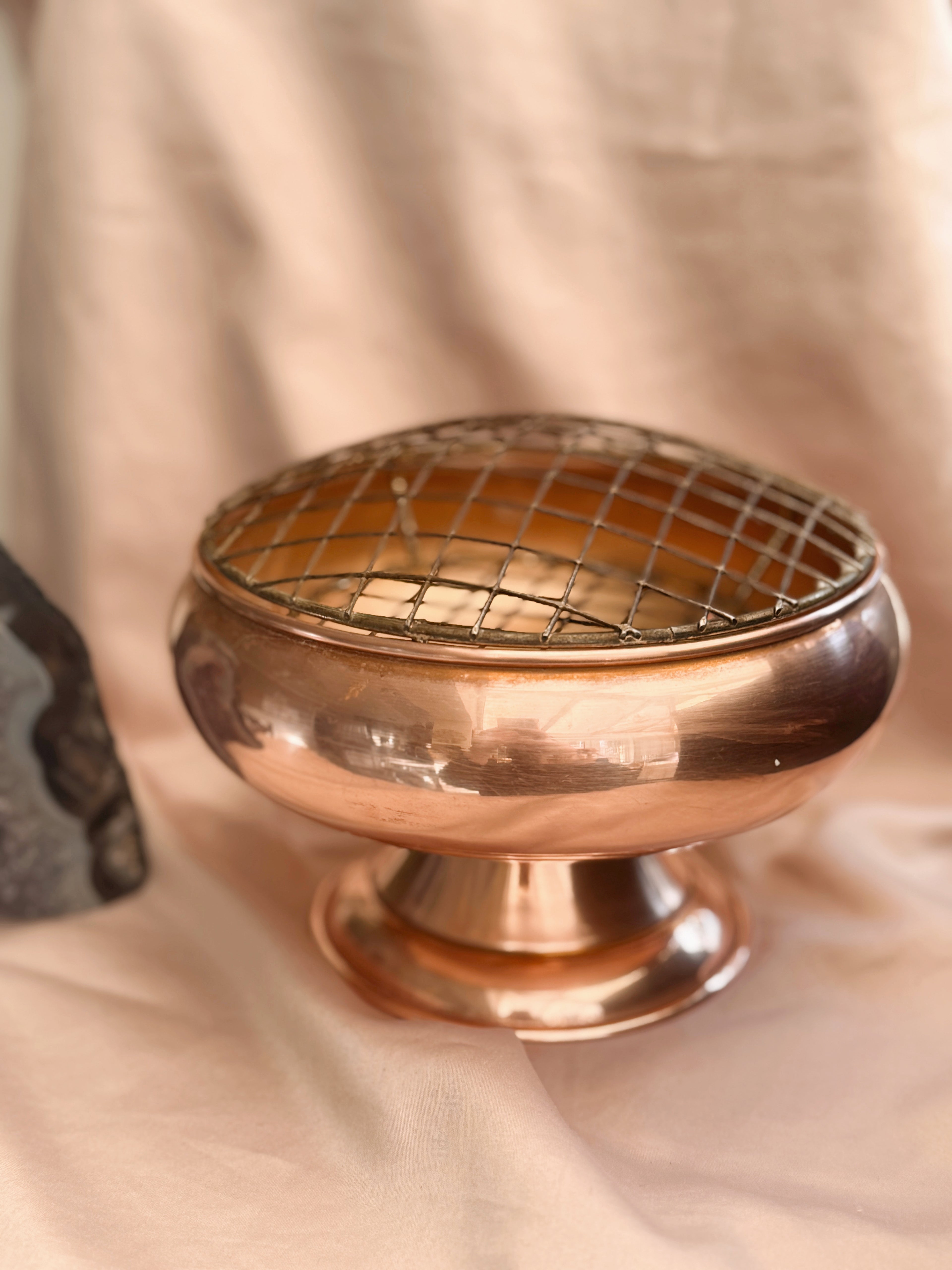 Vintage Copper Incense Pot