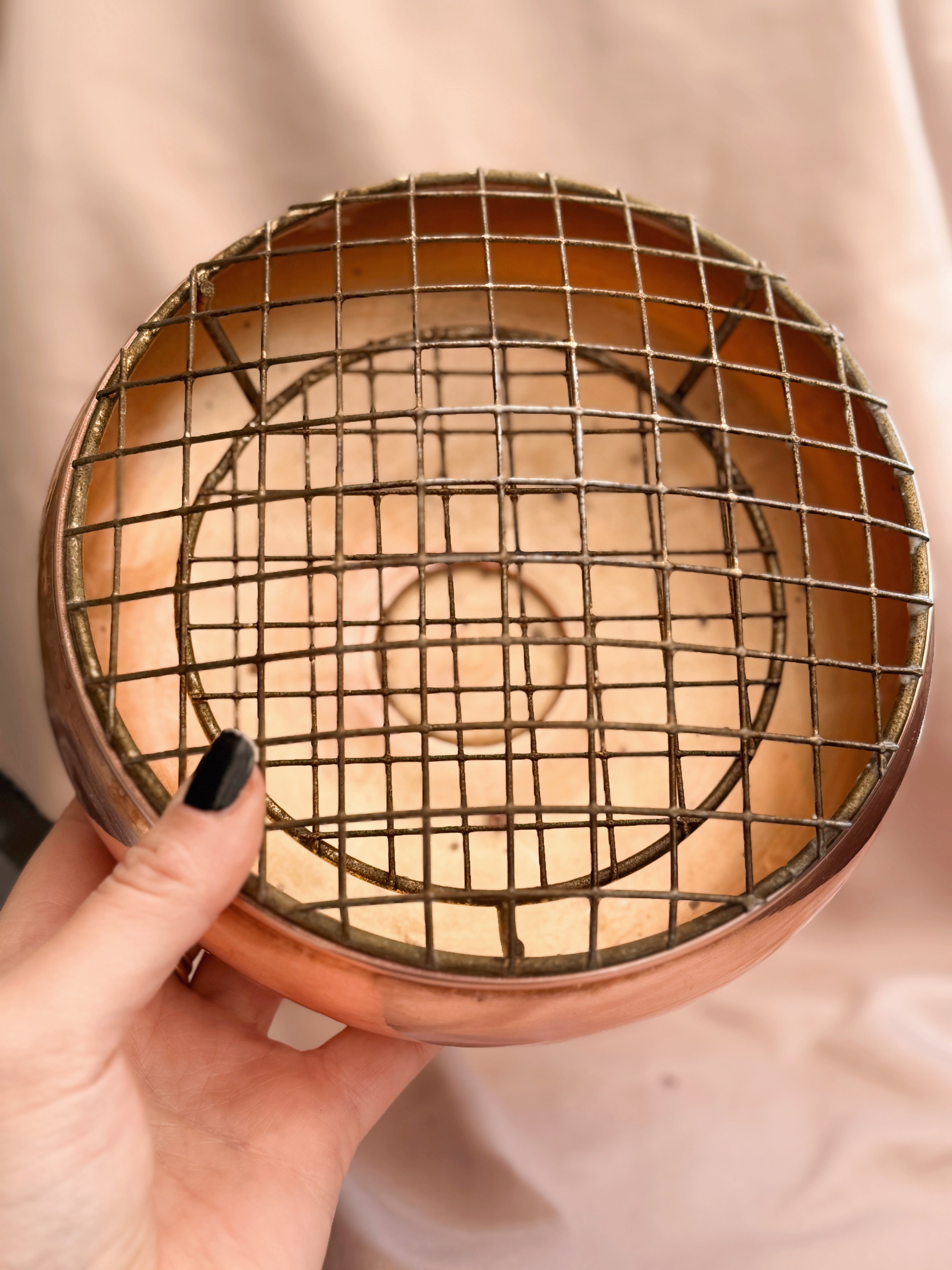 Vintage Copper Incense Pot