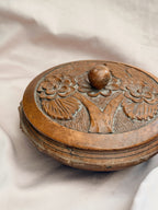 Vintage Carved Wooden Box