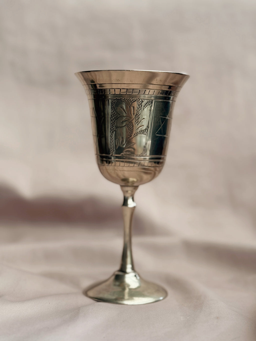 Vintage Brass Chalice