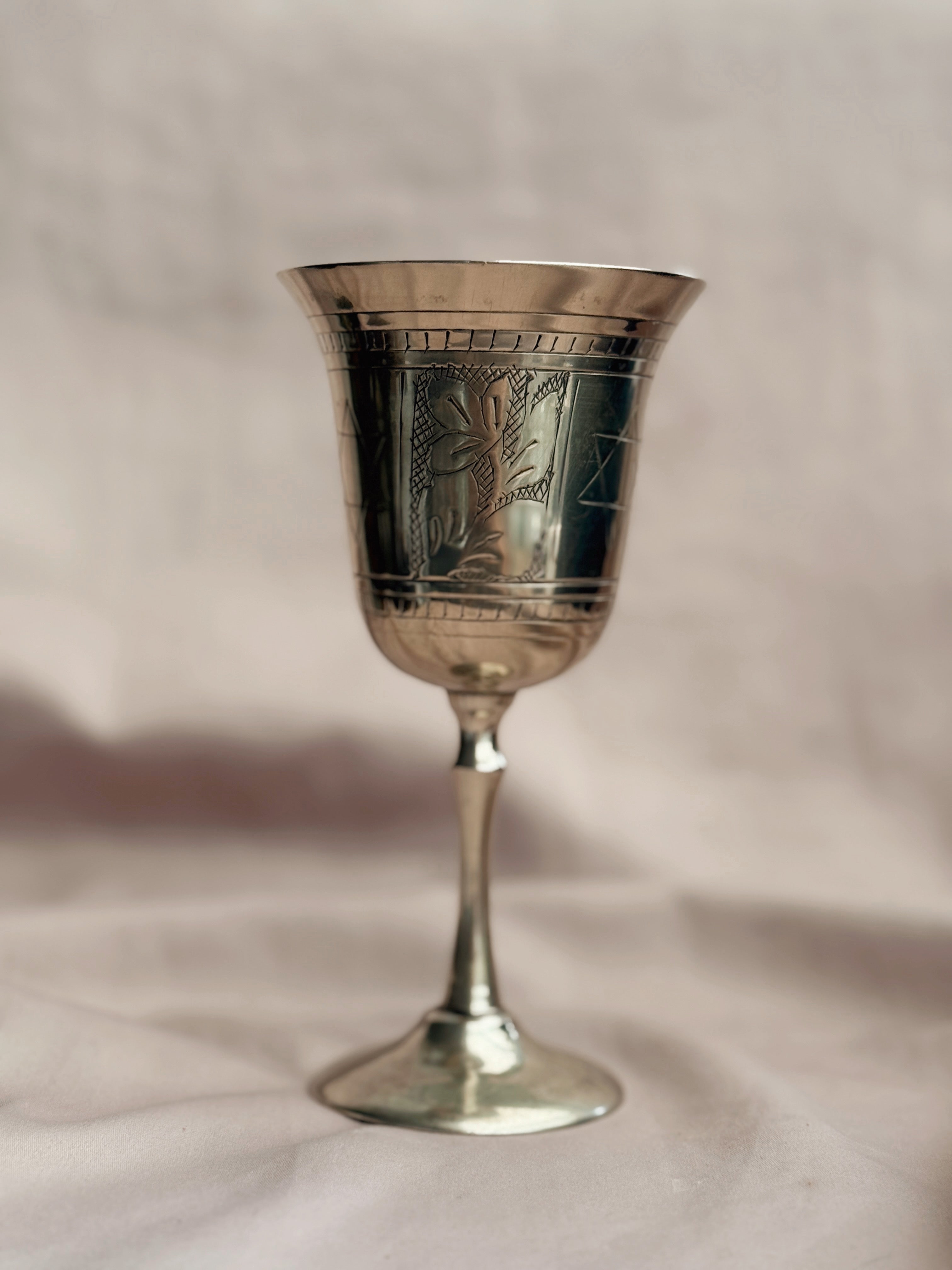 Vintage Brass Chalice