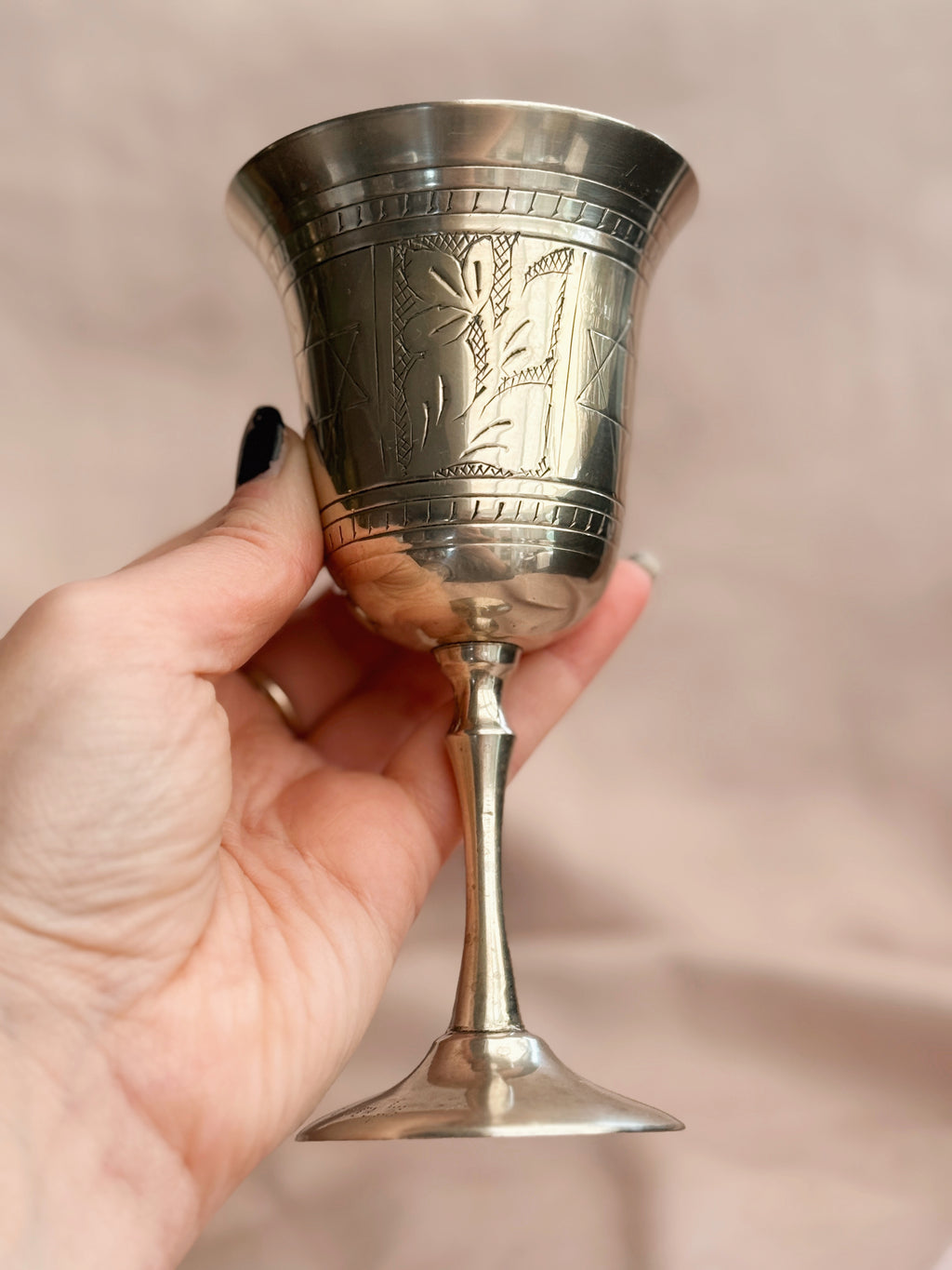 Vintage Brass Chalice