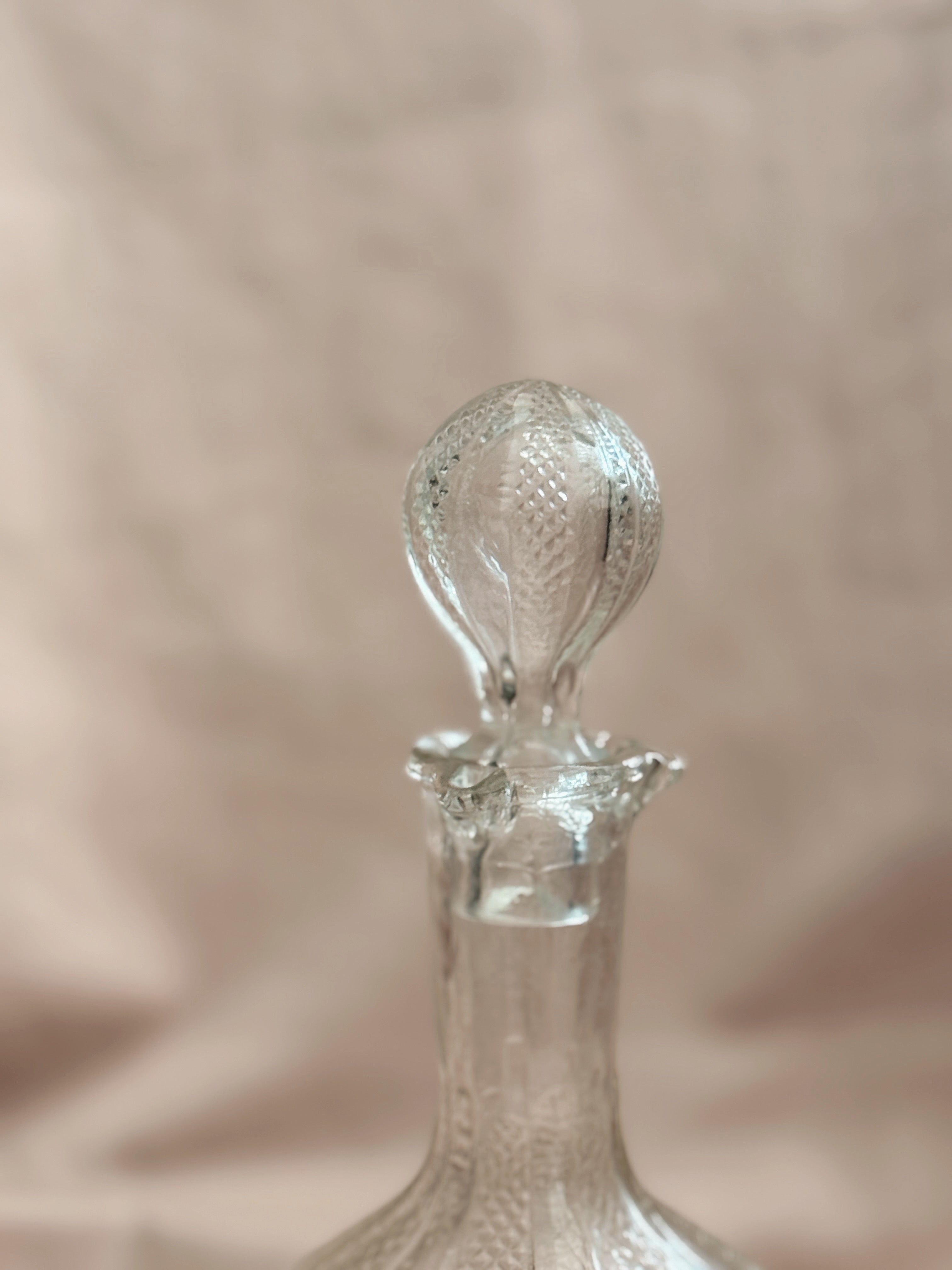 Vintage Glass Decanter Bottle