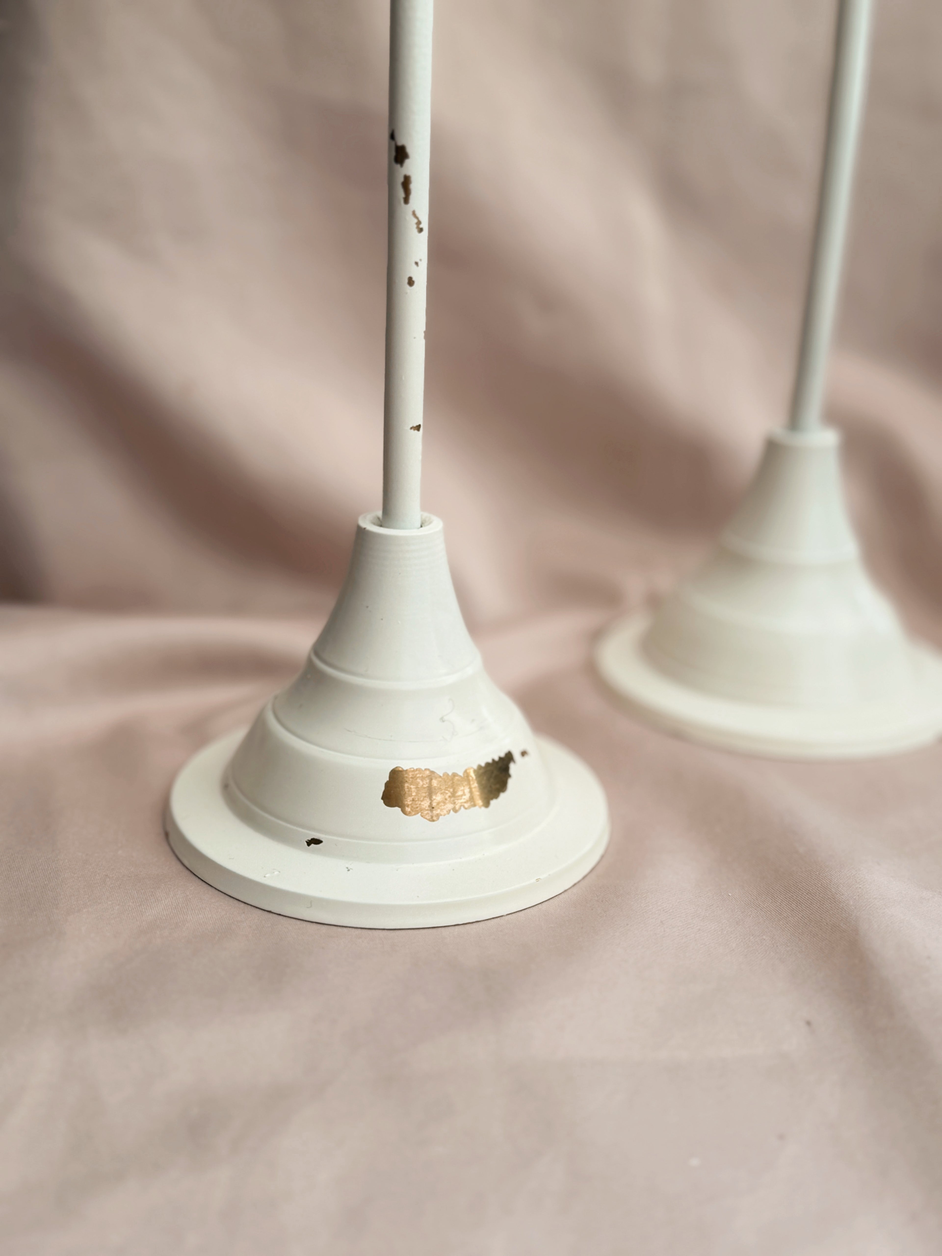 Vintage Pair of Moon Face Stands