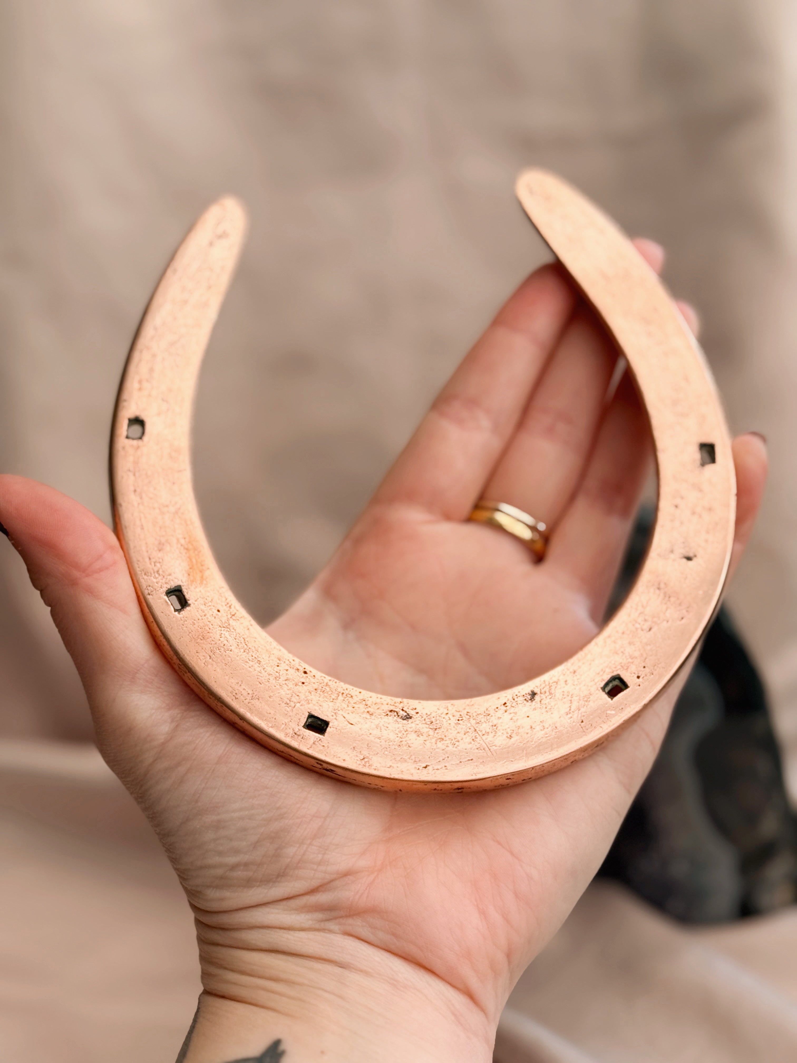 Vintage Copper Horseshoe
