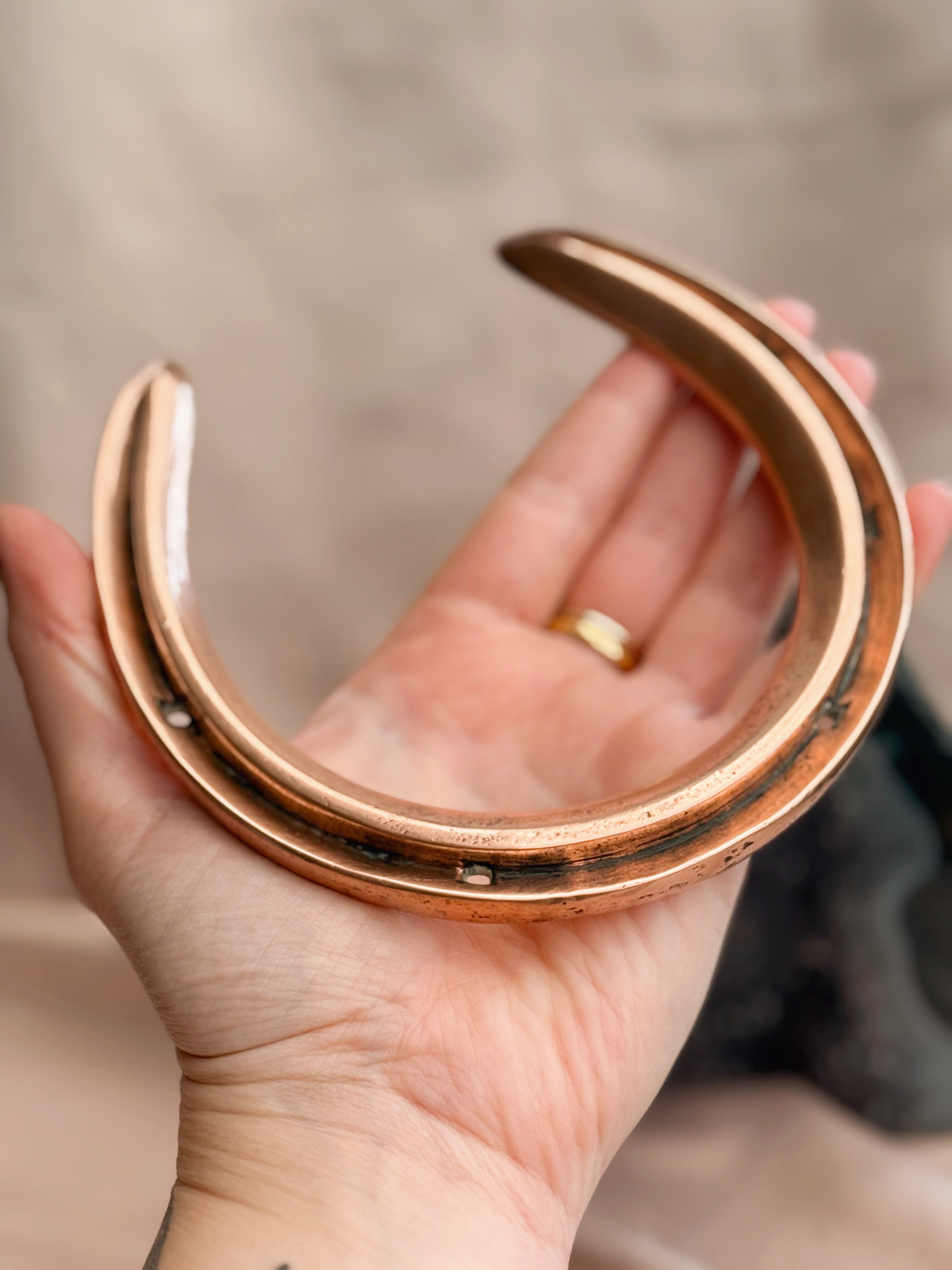 Vintage Copper Horseshoe