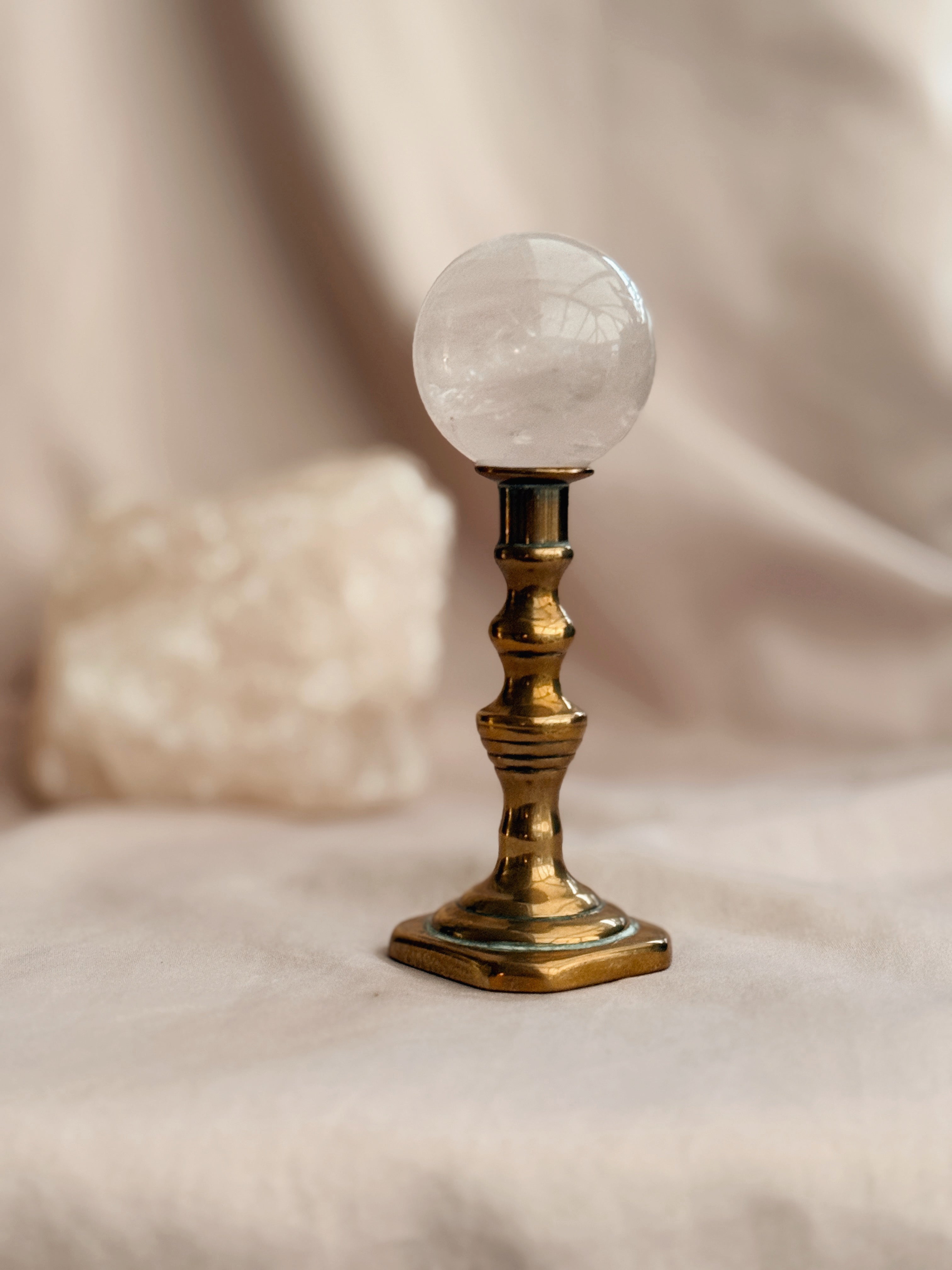 Vintage Brass Mini Candlestick Holder