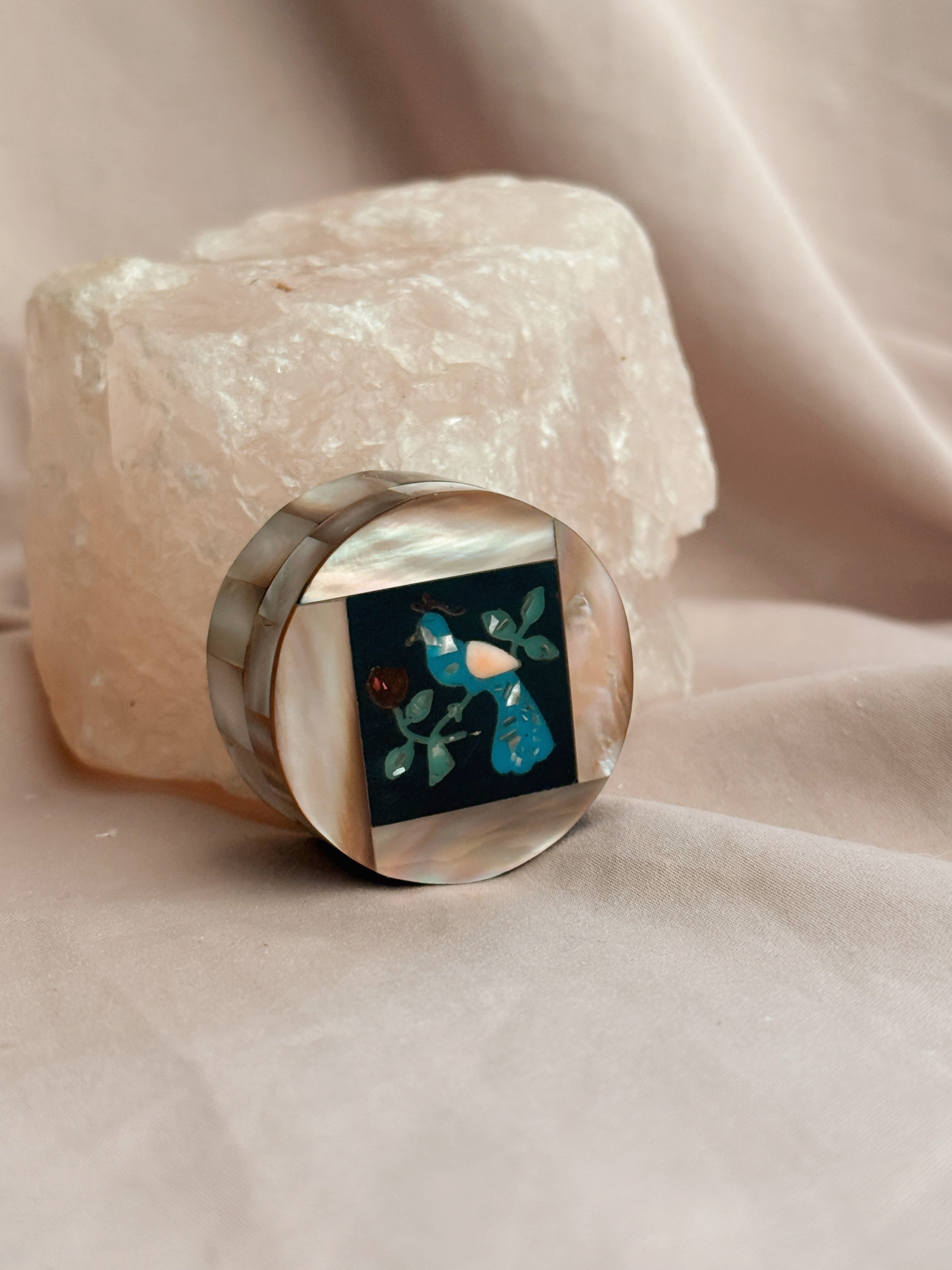 Vintage Mother of Pearl Pill Box