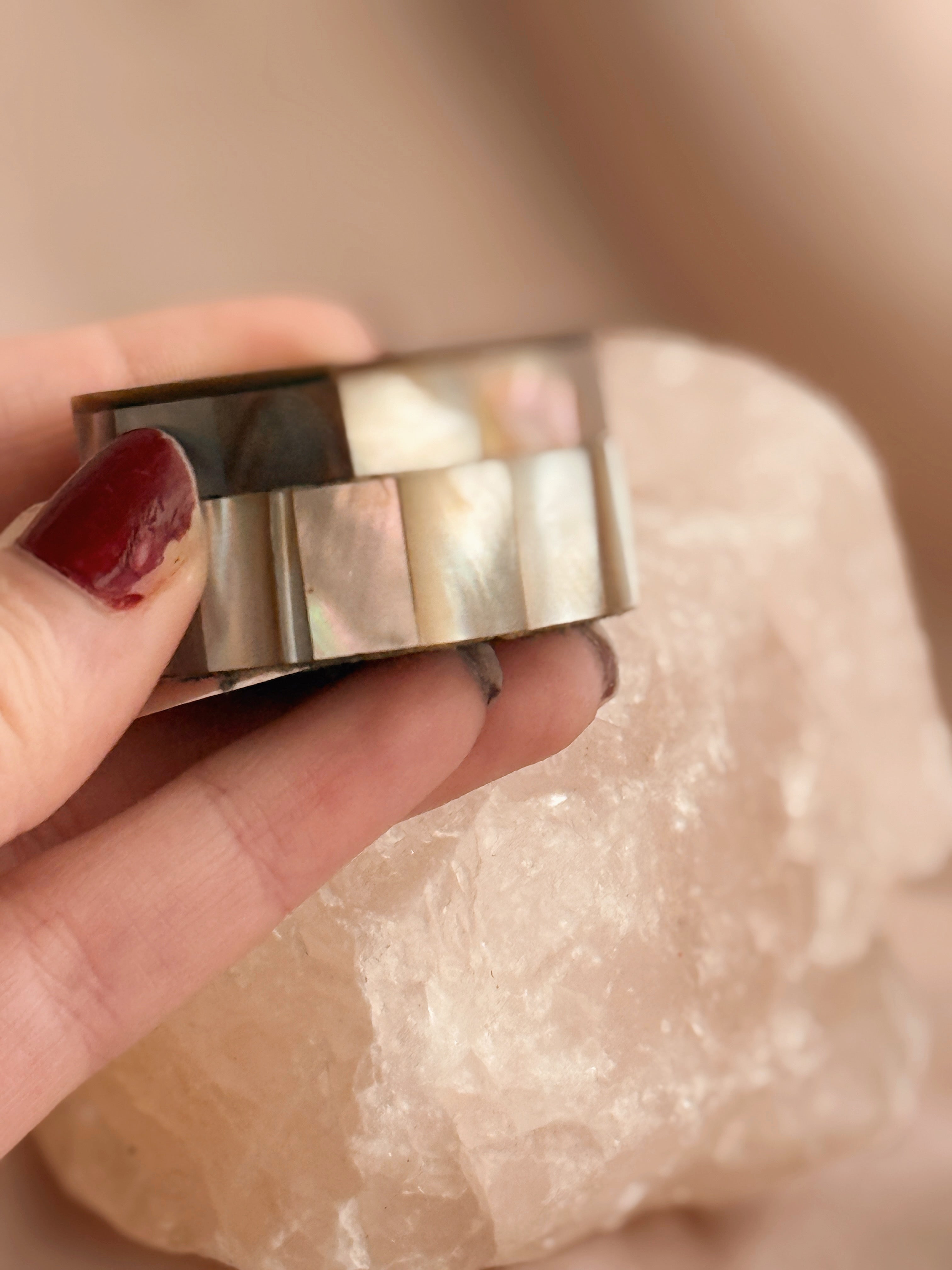 Vintage Mother of Pearl Pill Box