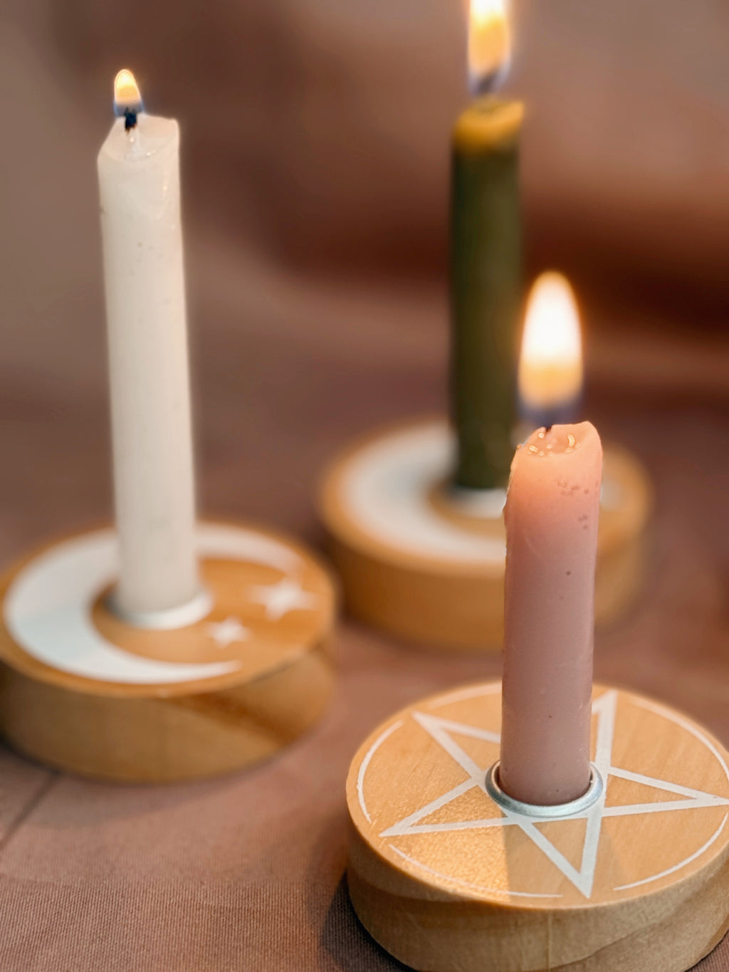 Spell Chime Candle Holders