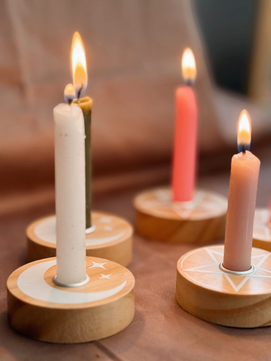 Spell Chime Candle Holders