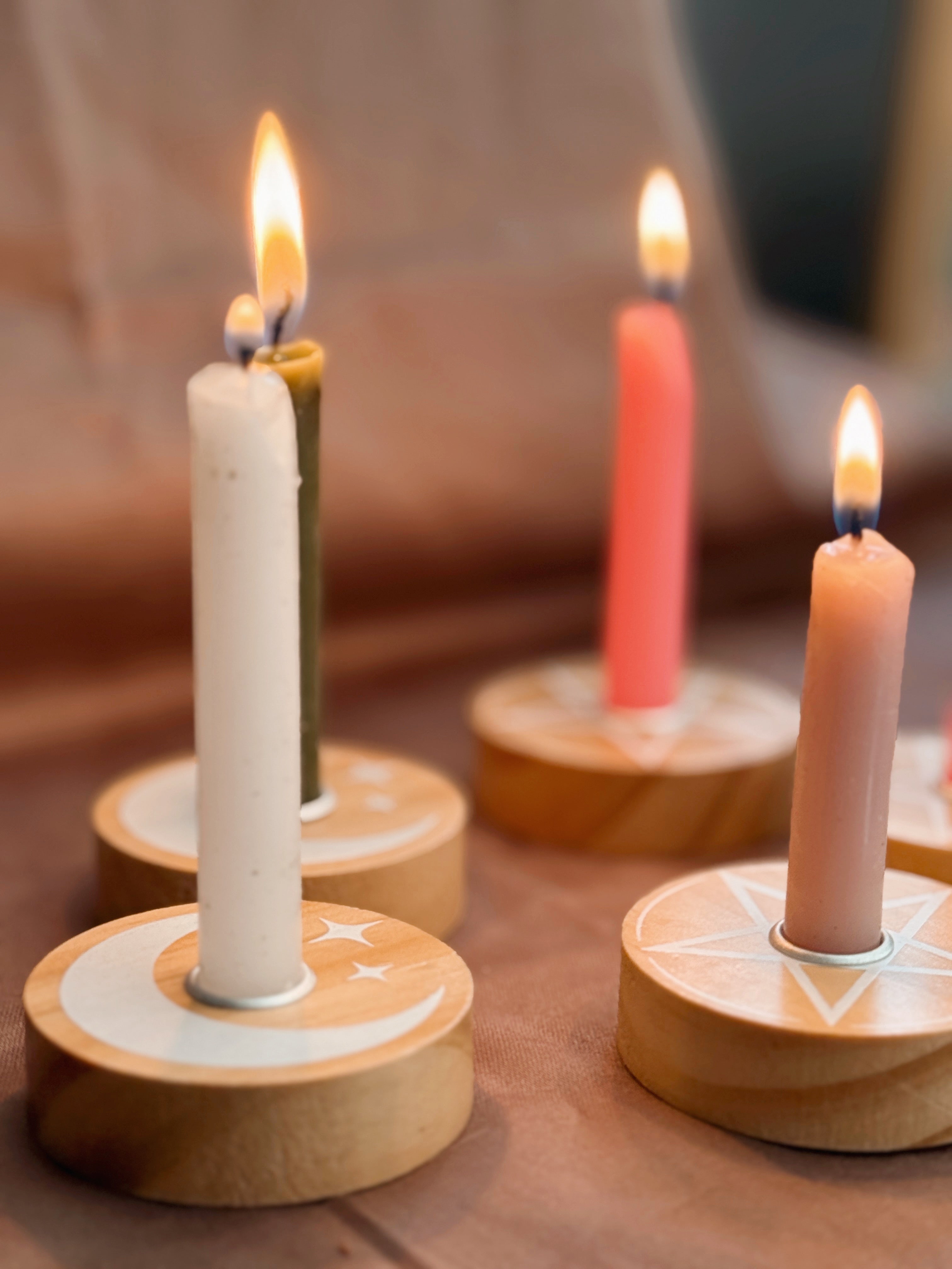 Spell Chime Candle Holders