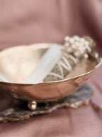 Vintage Brass Scallop Bowl