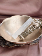 Vintage Brass Scallop Bowl