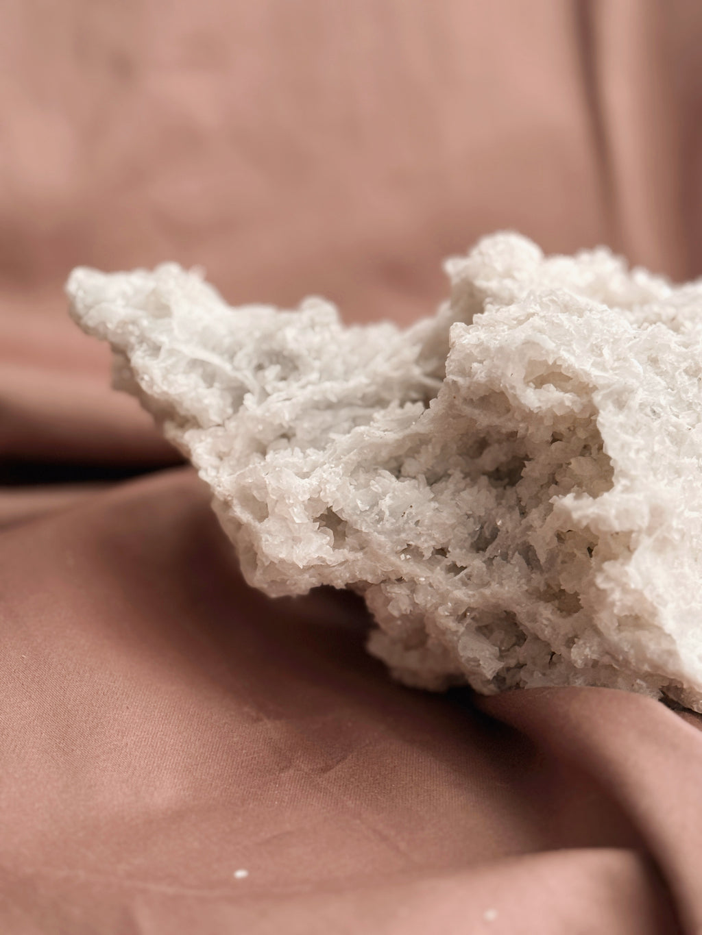 Clear Quartz + Calcite Crystal Cluster