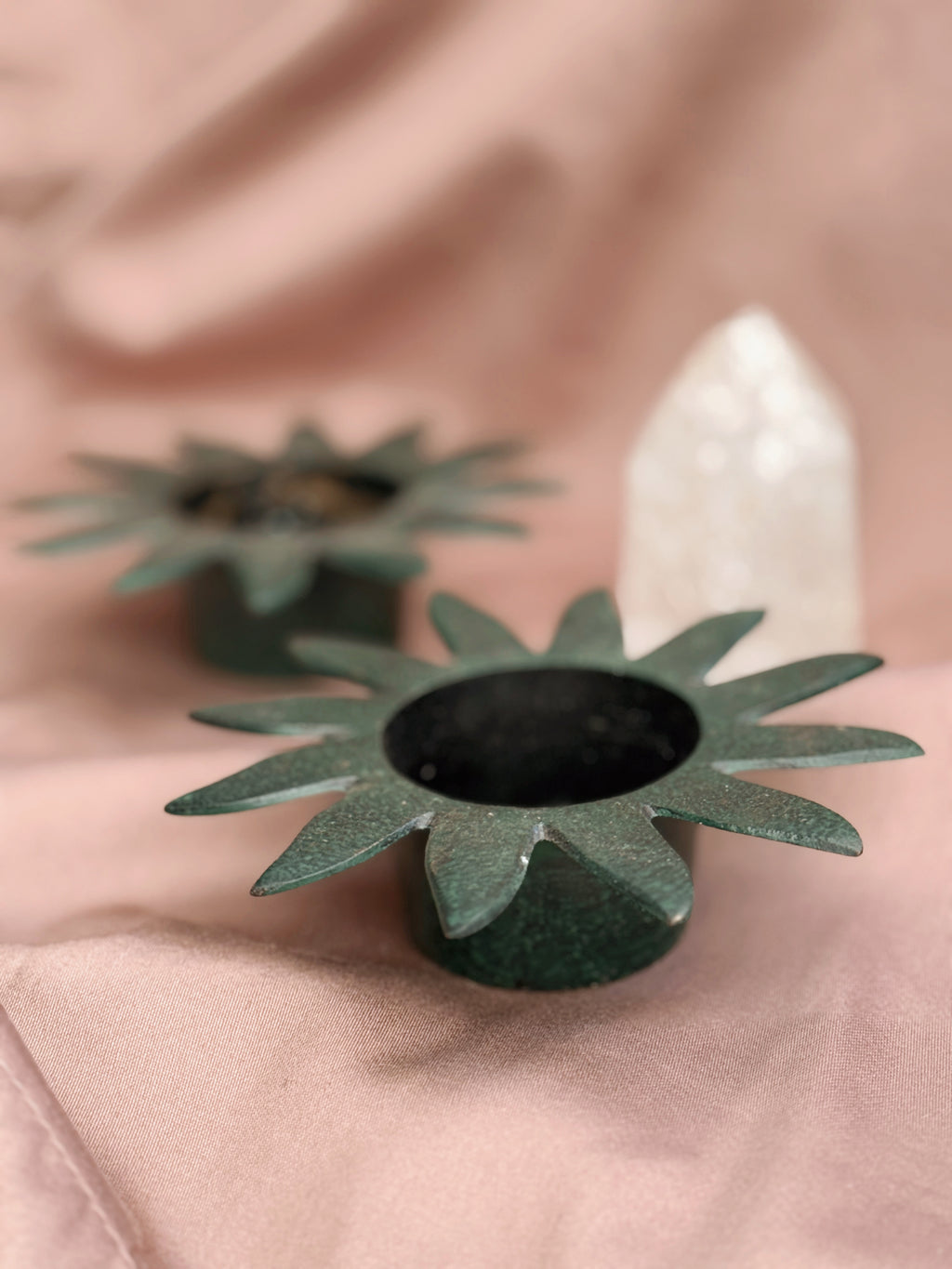 Vintage Flower Candle Holders