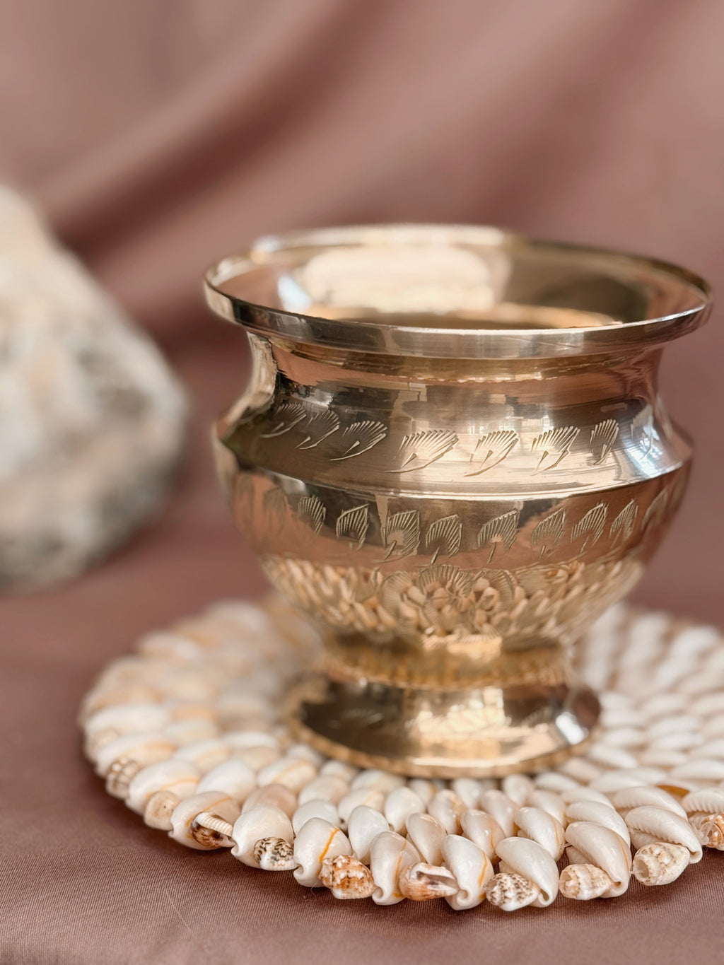 Vintage Brass Incense Pot