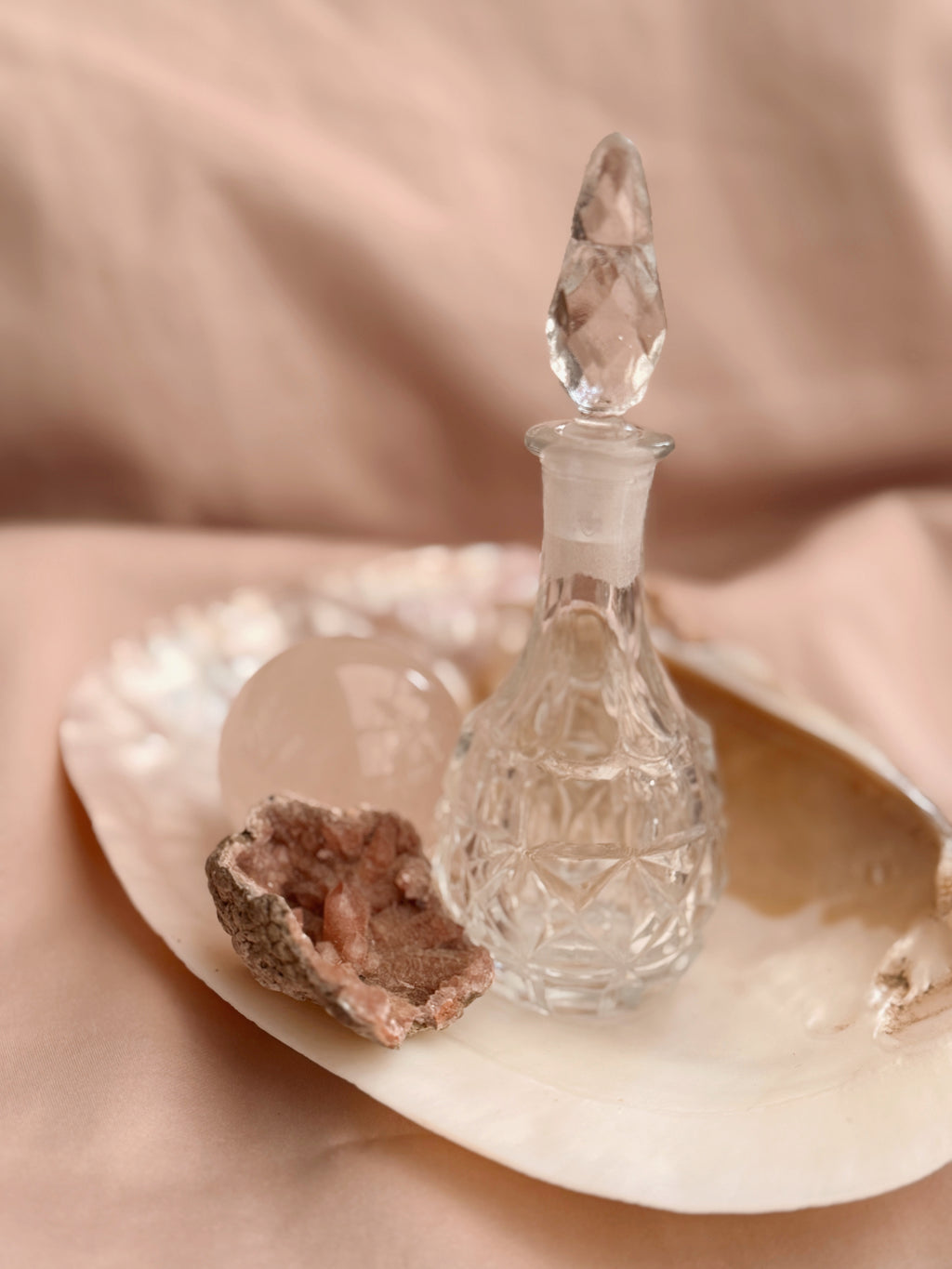 Vintage Mini Glass Decanter Bottle