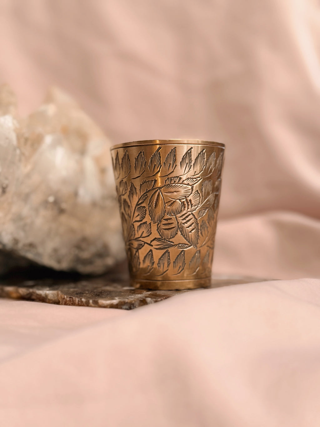 Vintage Brass Offering Cup