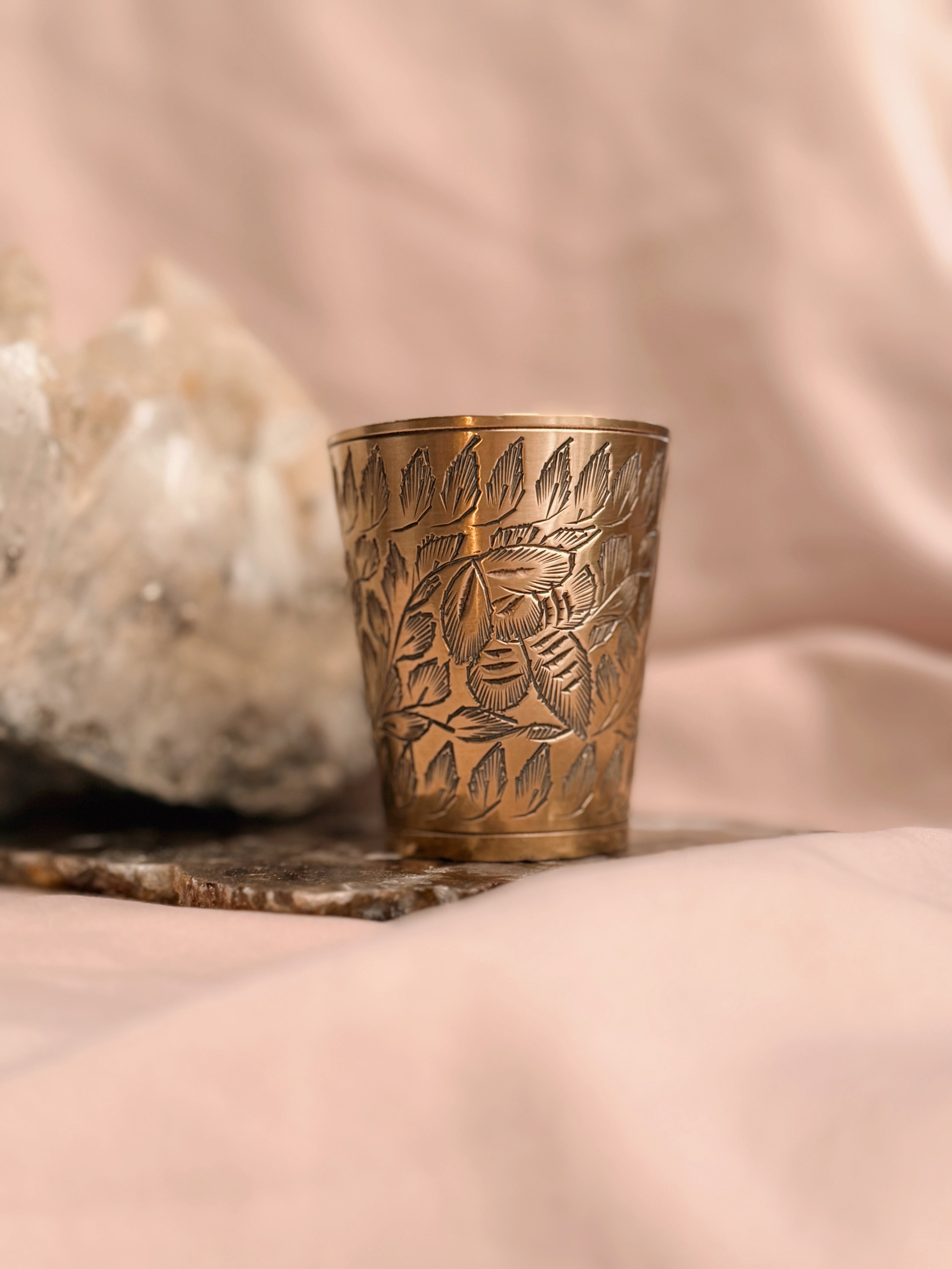 Vintage Brass Offering Cup