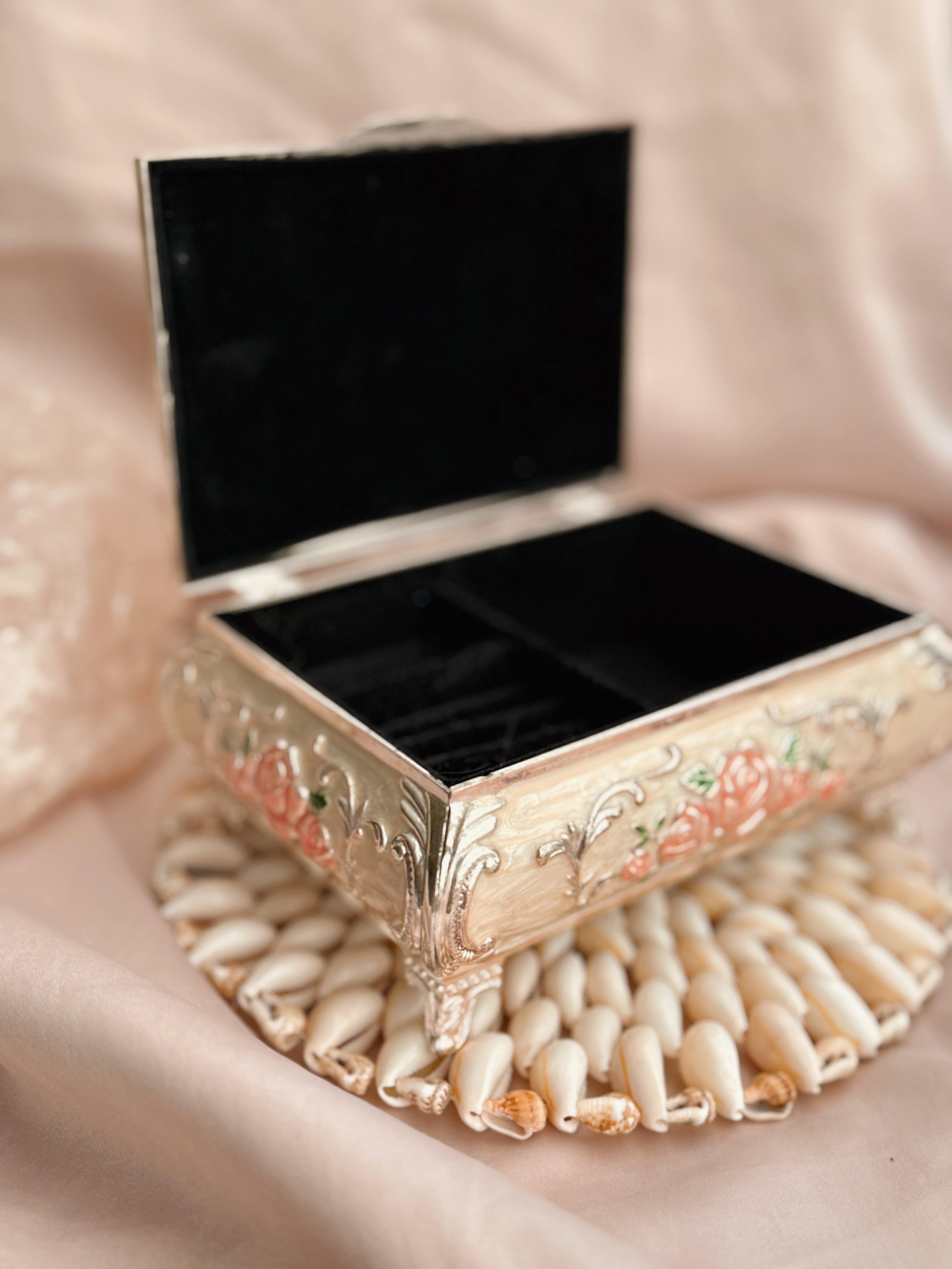 Vintage Floral Jewellery Box
