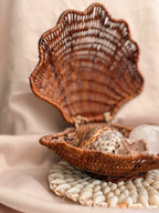 Vintage Wicker Scallop Shell