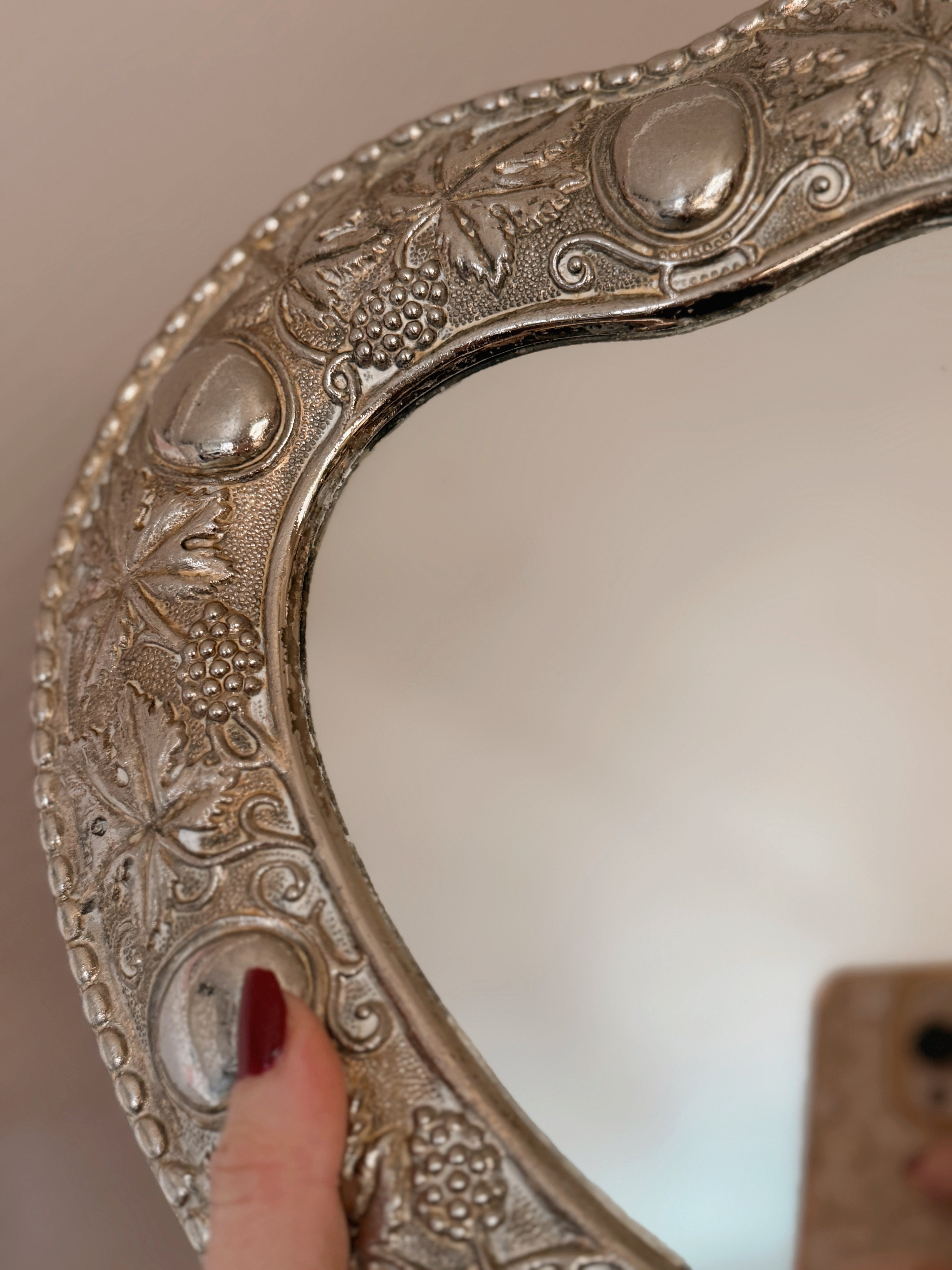 Vintage Heart Shaped Mirror (UK ONLY)