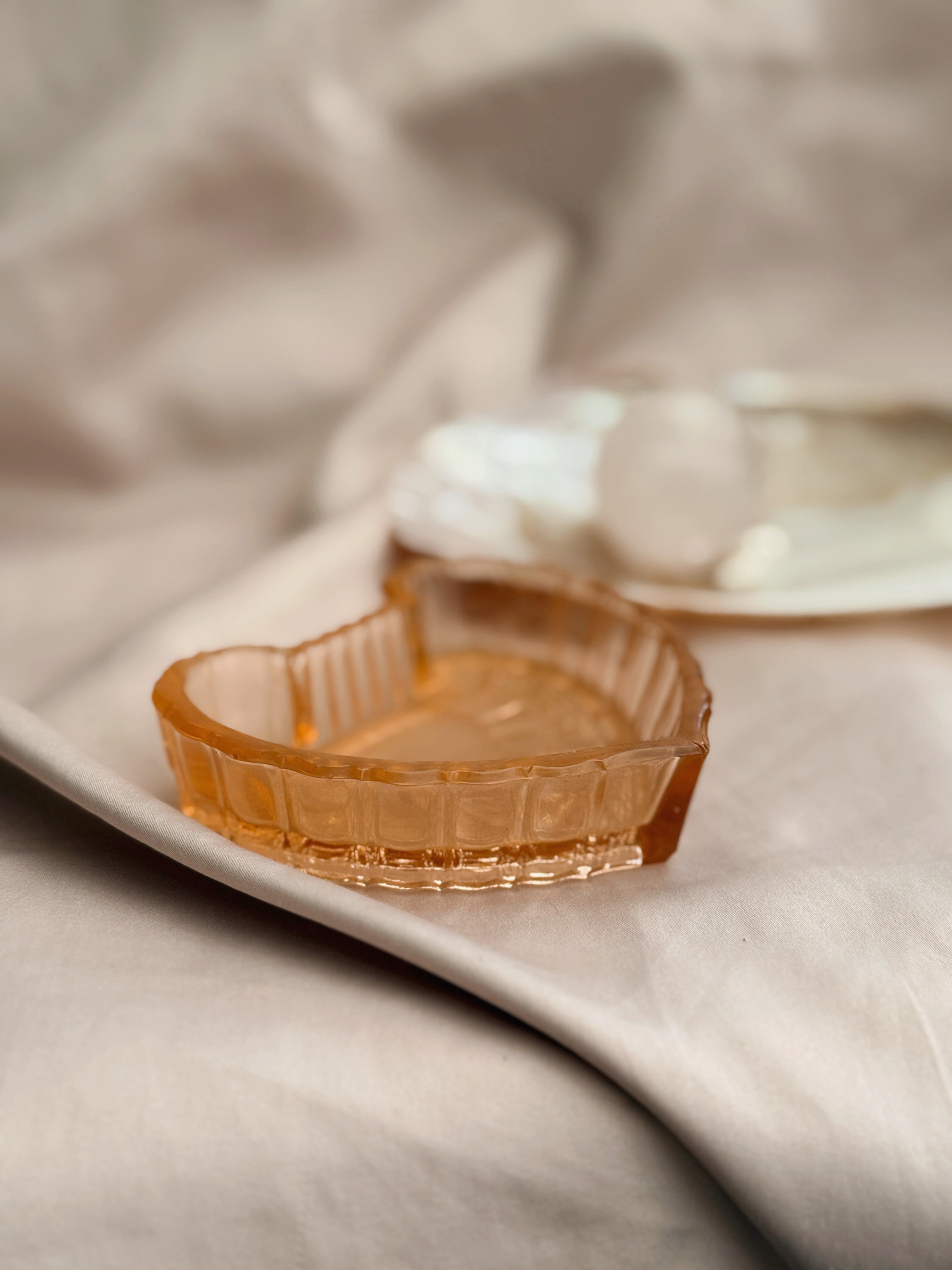 Vintage Art Deco Heart Trinket Dish