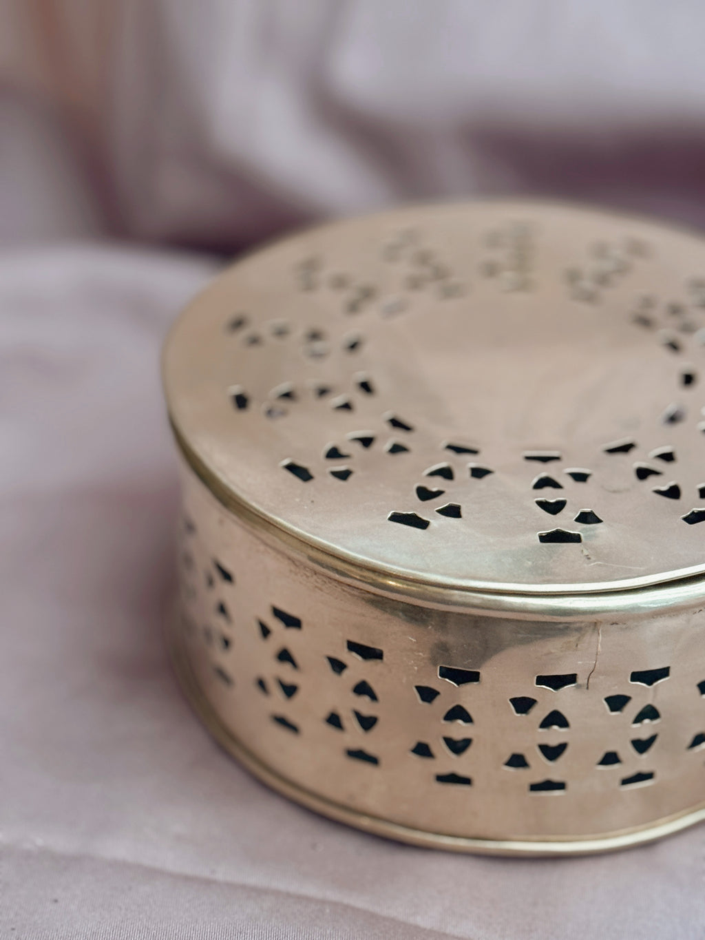 Vintage Brass Trinket Box